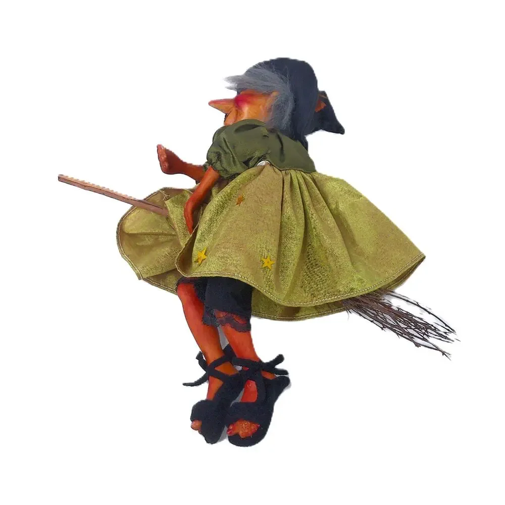 Vintage Kasma Hanging Halloween Kitchen Witch Flying Doll